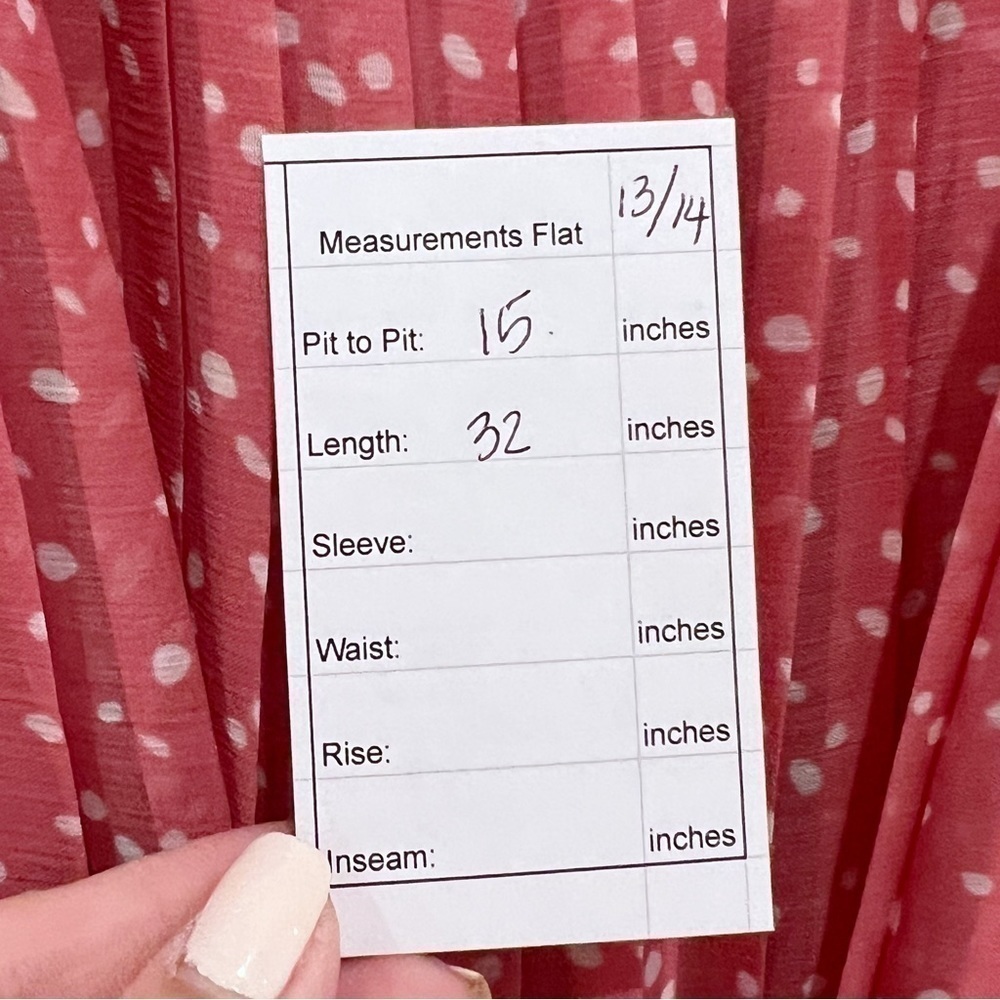 ABERCROMBIE Kids Pleated Pink and White Poka Dot Dress - Picture 10 of 11